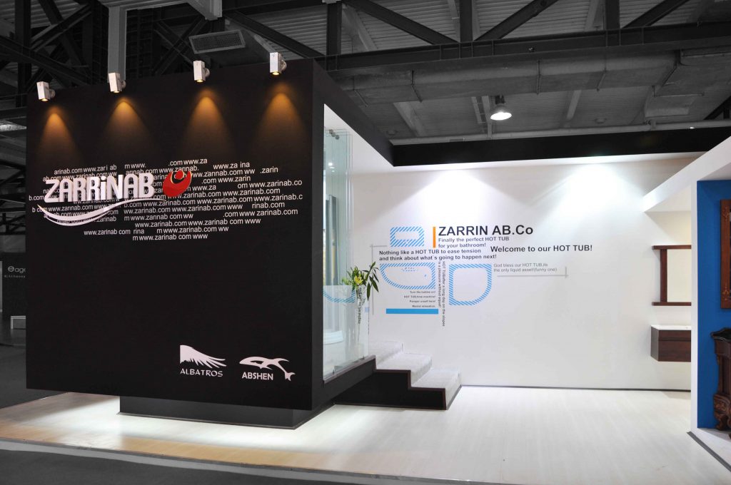 دهناد غرفه ساز زرین آب در نمایشگاه استخر سونا جکوزی
