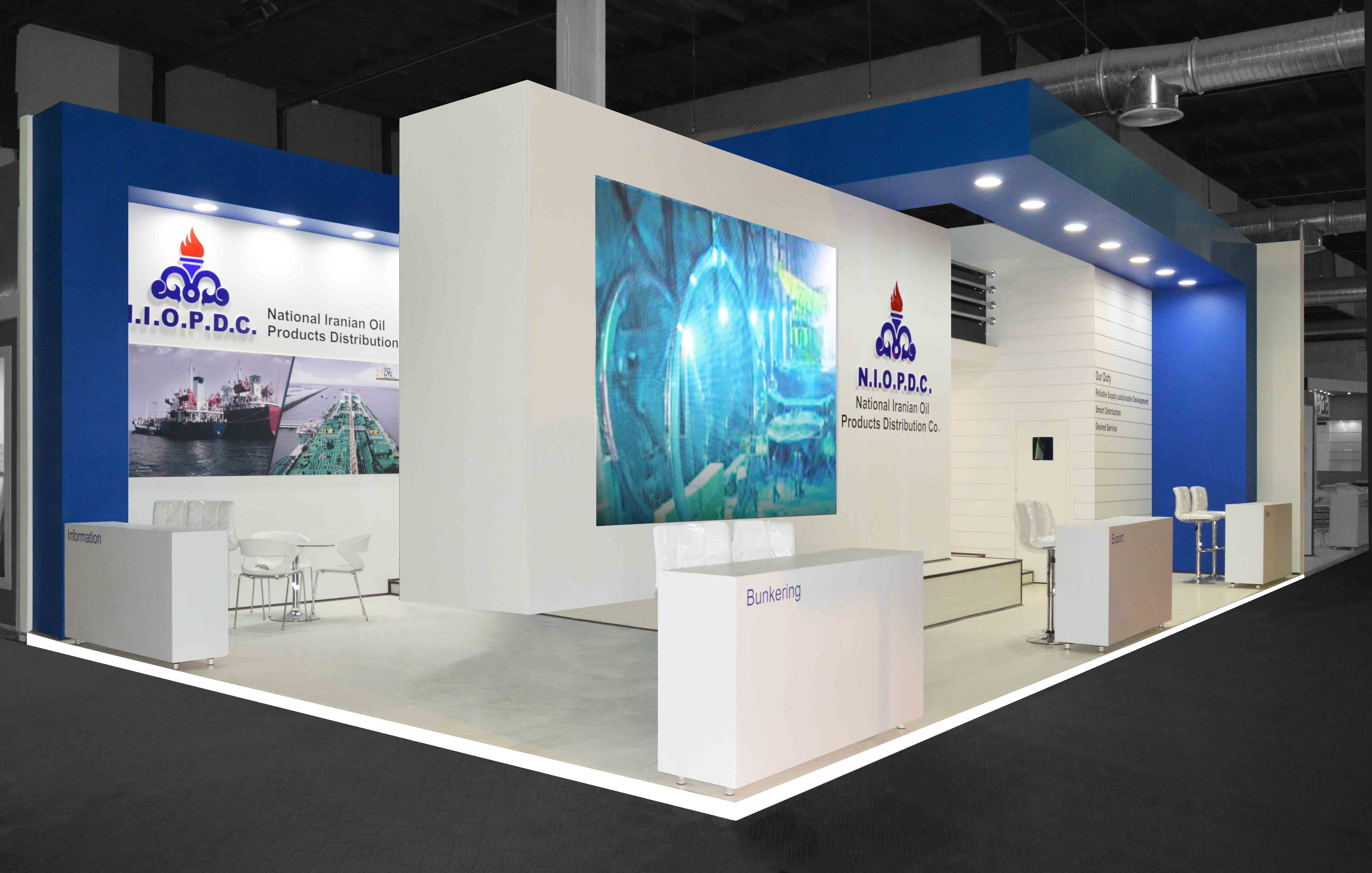 National Iranian Oil Co. Booth 2016 - grade 1 booth construction in Iran