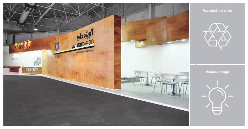 Inexpensive Booth Construction - minimal booth construction - Avijeh Daroo