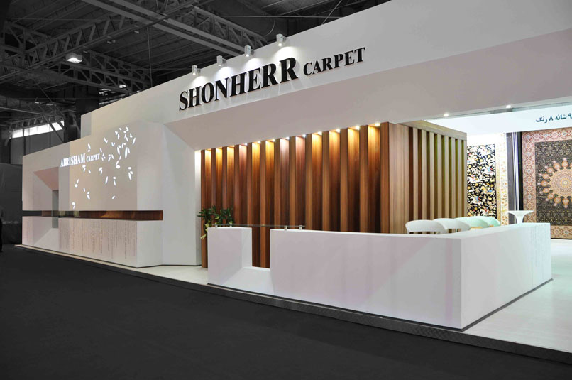 Schonherr Carpet Booth 2014 - best exhibition booth builder in Iran