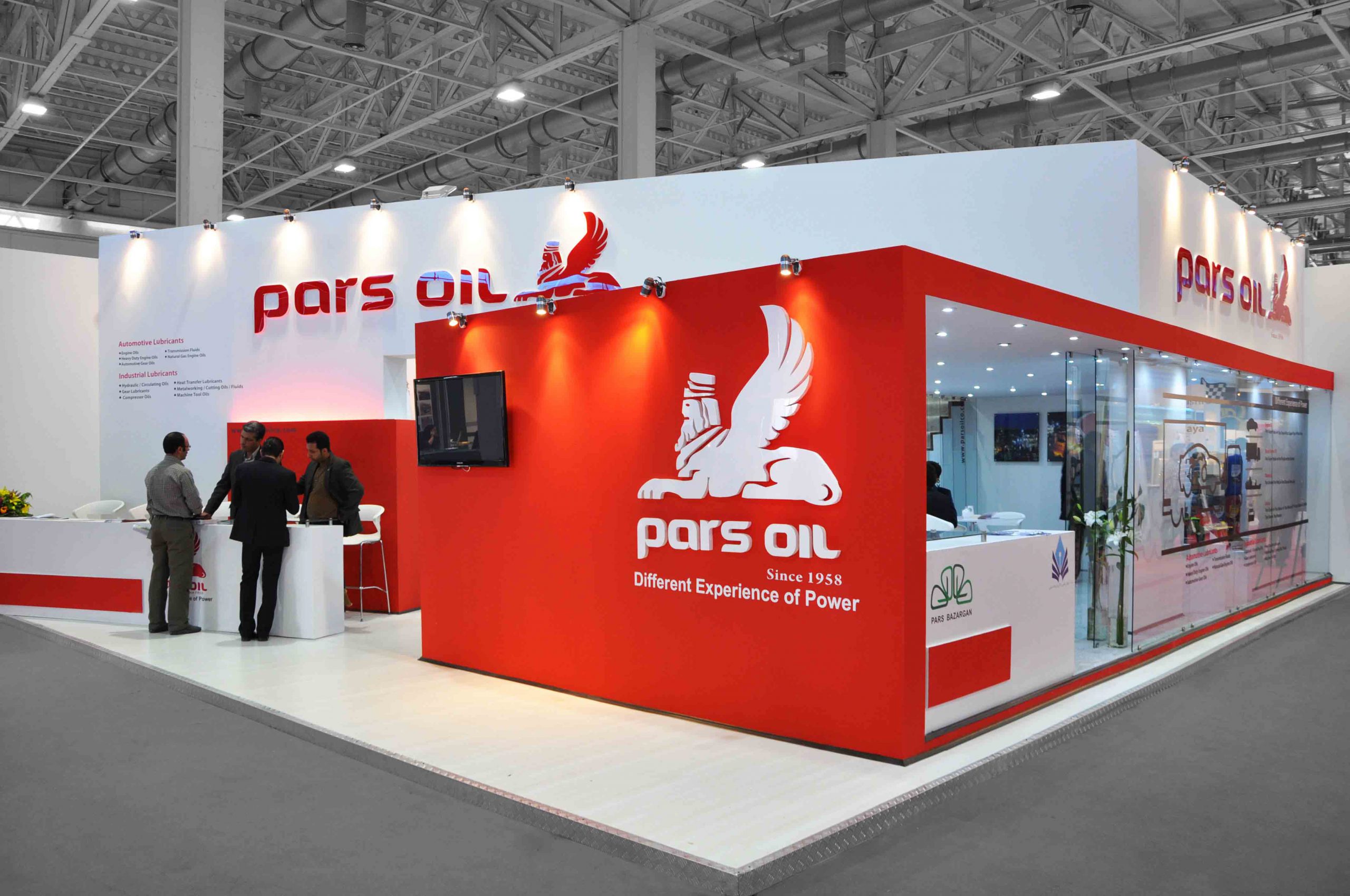 Pars Oil Co. Booth 2011 - grade 1 booth construction