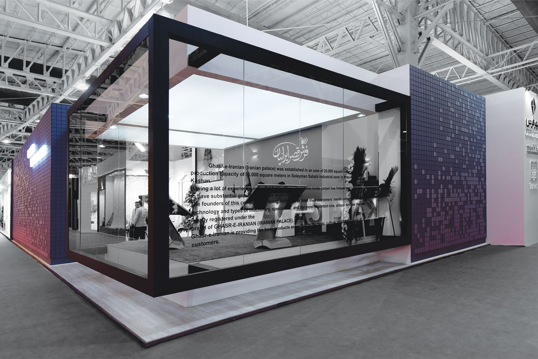 ساخت غرفه نمایشگاهی لوکس - طراحی داخلی در غرفه سازی