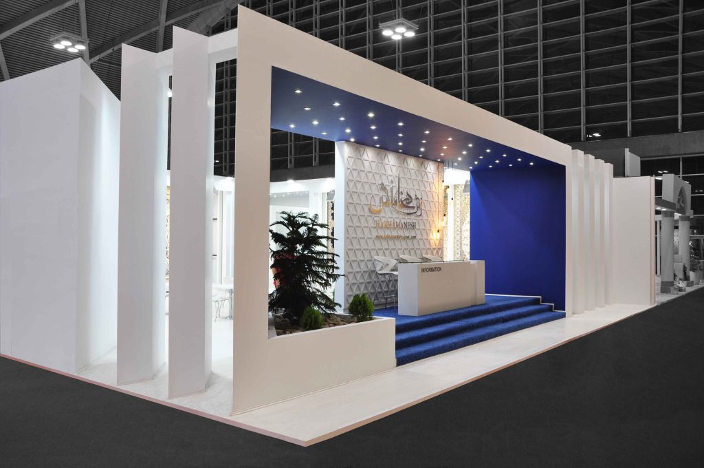 طراحی غرفه نمایشگاهی مینیمال