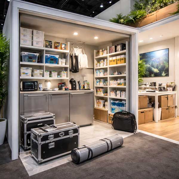 مدیریت هوشمند فضای پشتی غرفه