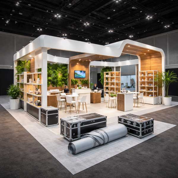 طراحی غرفه نمایشگاهی قابل استفاده مجدد