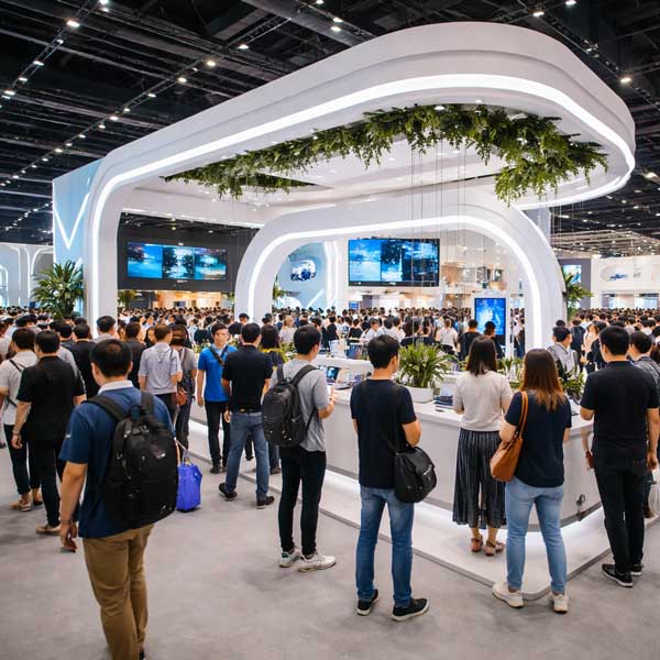 شلوغی غرفه نمایشگاهی